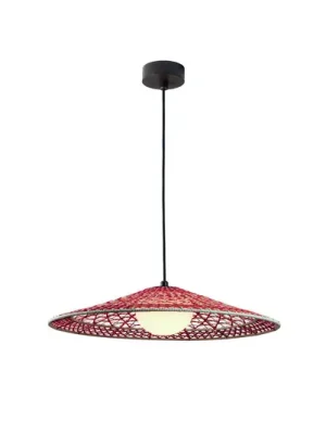 Nejprodávanější Venkovní závěsná lampa Bover LED Nans Balis S/55, hnědá/červená