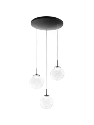 Rychlé Dodání LED závěsné svítidlo Ariel, 3 světla, kulaté, krokový stmívač, CCT