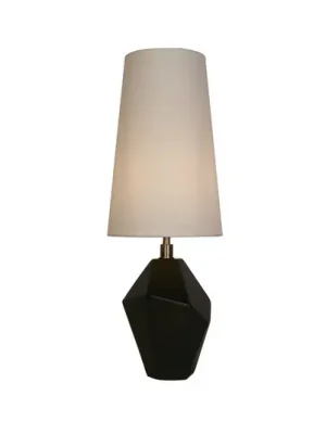 Akce Stolní lampa Apex bílá/černá Výška 55,5 cm textil/resin