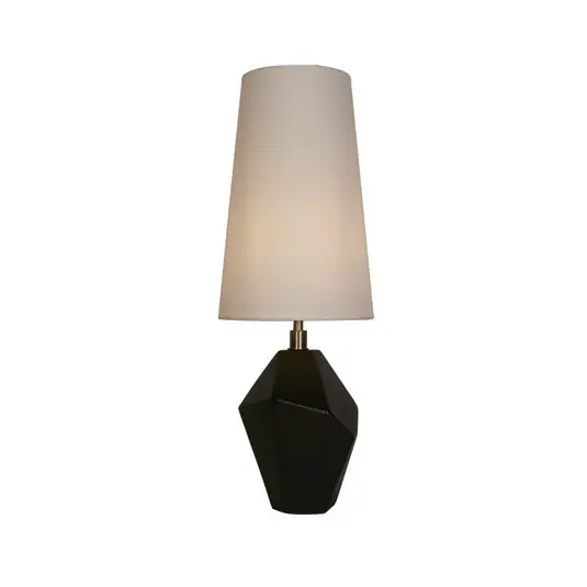 Akce Stolní lampa Apex bílá/černá Výška 55,5 cm textil/resin