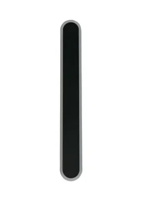 Venkovní nástěnné svítidlo Bordo Oval, výška 60 cm, černé hliníkové Originální