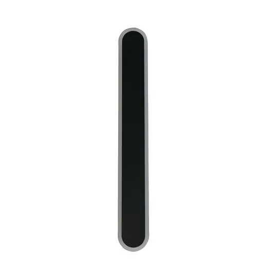 Venkovní nástěnné svítidlo Bordo Oval, výška 60 cm, černé hliníkové Originální