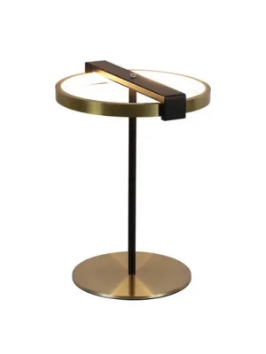 Stolní lampa LED Aerial, mosaz/černá, ocel, silikon Rychlé Dodání