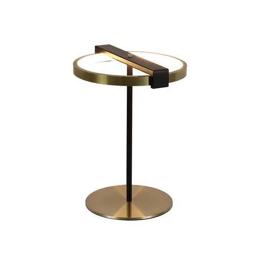 Stolní lampa LED Aerial, mosaz/černá, ocel, silikon Rychlé Dodání