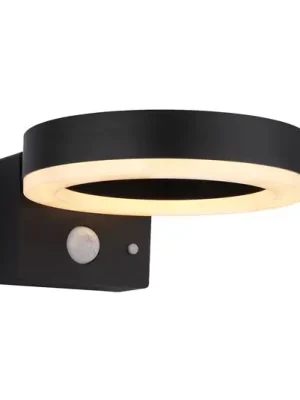 LED solární venkovní nástěnné svítidlo 36507 černé, senzor, plast Nakupujte Hned