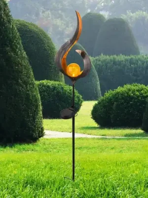 LED solární světlo 33465, zemní hrot, bronzová barva, kov, sklo Poslední Šance