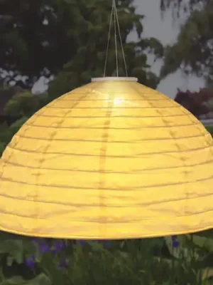 LED solární závěsné svítidlo 33982, bílá, plátno, plast Speciální Cena