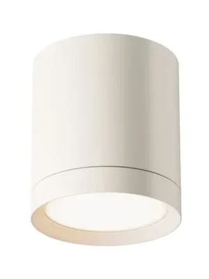 Oblíbený Maytoni stropní svítidlo Hoop, bílé, výška 10 cm, Ø 8,5 cm, hliník GX53