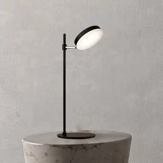 Akční Nabídka Stolní lampa Maytoni LED Fad, černá, kov 47 cm nastavitelná