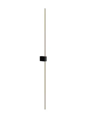 Akce Maytoni LED nástěnné světlo Pars, 105 cm, černá/zlatá, hliník