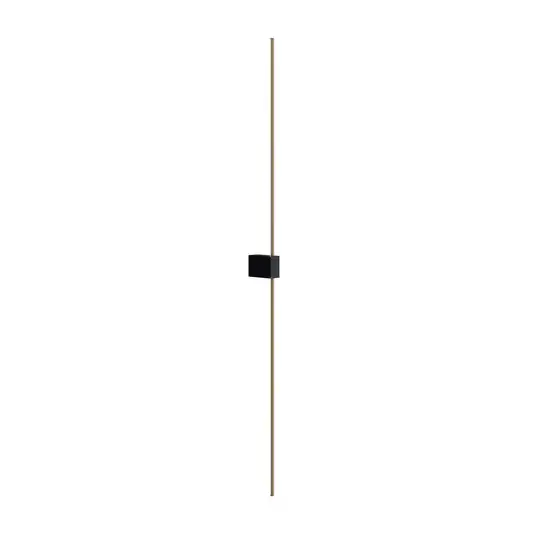 Akce Maytoni LED nástěnné světlo Pars, 105 cm, černá/zlatá, hliník