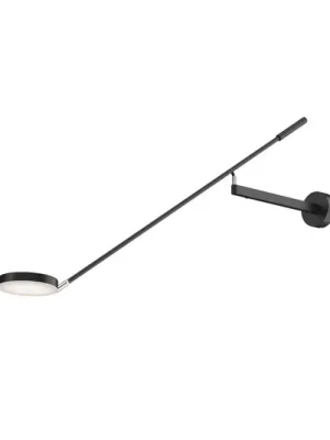 Nástěnné svítidlo Maytoni LED Fad, černé, kovové 100 cm nastavitelné Značkový