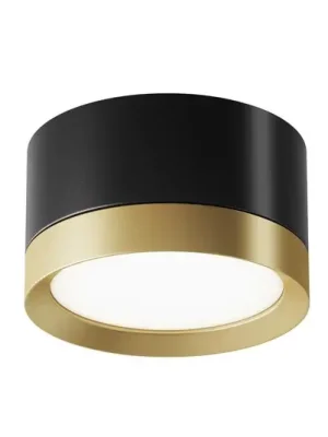 Bezpečná Platba Maytoni stropní svítidlo Obruč, černá/zlatá Výška 5 cm Ø 8,5 cm GX53