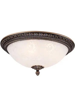 Stropní svítidlo Maytoni Pascal, bronz antický Ø 37 cm sklo/kov Expresní Doručení