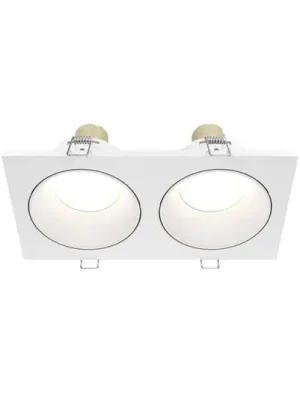 Stropní vestavné svítidlo Maytoni Zoom bílé 17 x 9 cm 2 světla IP65 Kup Teď