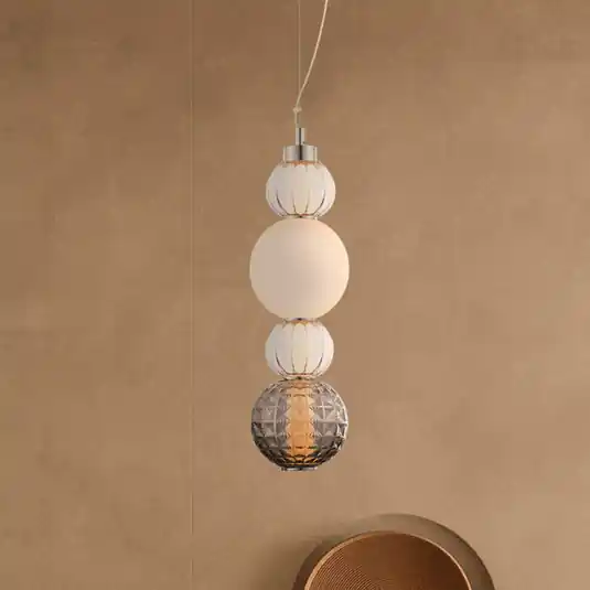 Tovární Cena Maytoni LED závěsné svítidlo Límec chromované sklo Ø 14,7 cm 3 000 K