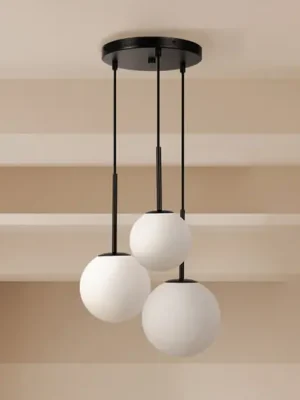 Tovární Cena Závěsné svítidlo Maytoni Basic form, černá barva, Ø 40 cm, 3 světla, sklo