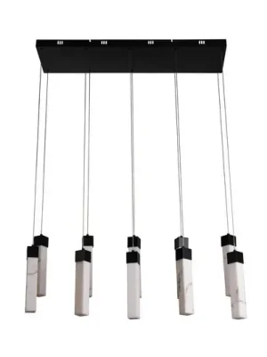Závěsné svítidlo Moonbeam LED, 10 světel, černá, bílá, kov Kup Teď