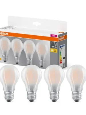 Ihned K Objednání OSRAM LED žárovka matná E27 6,5W 827 4ks