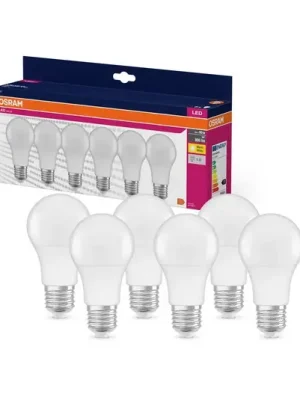 OSRAM LED žárovka opál E27 8W 827 6-pack Vysoce Kvalitní