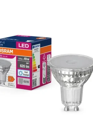 Ihned K Objednání OSRAM LED žárovka Reflektor GU10 6,9W 120° 865 čirá