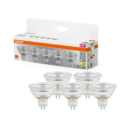 Nejprodávanější Reflektor OSRAM LED GU5.3 3,8W 827 36° 5 ks