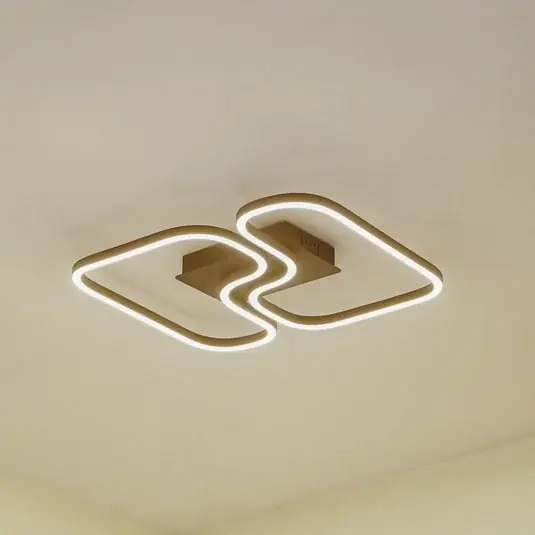 Odeslání Ihned Stropní svítidlo Lucande LED Amiya, 47,6 cm, černá, hliník