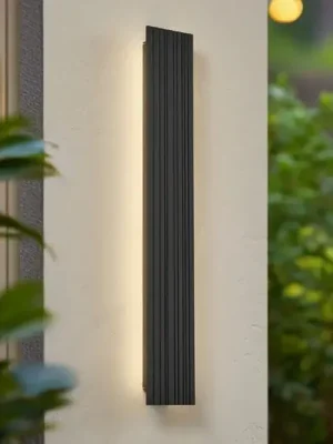 Venkovní nástěnné svítidlo Lucande Melira, délka 60 cm, antracitová barva Tovární Cena
