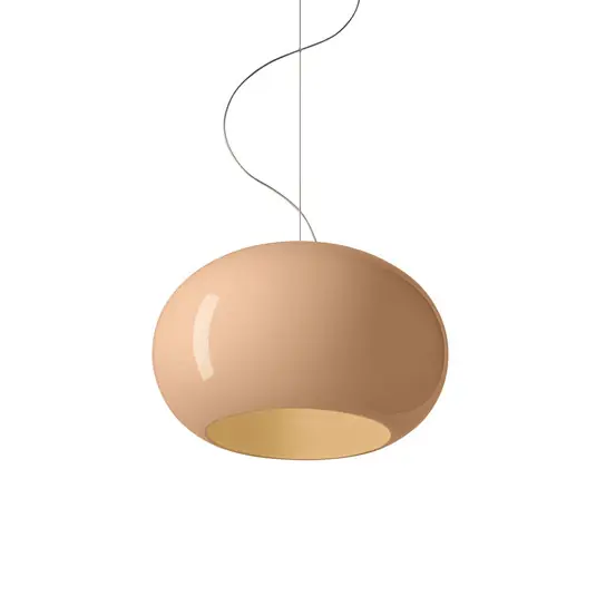Foscarini LED závěsné světlo Buds 2, Ø 42 cm, béžové, DALI Must-Have