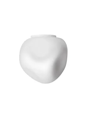 Stropní světlo Foscarini Hoba Midi, Ø 19 cm, bílé, sklo Akce