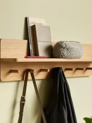 Věšák HÜBSCH Space Large, dubová barva, délka 80 cm Výhodná Nabídka