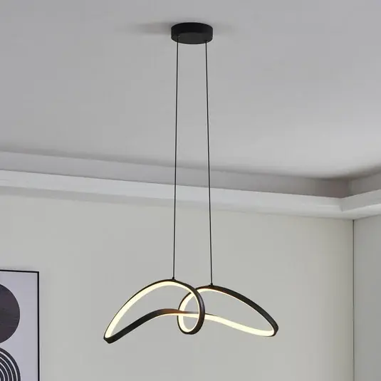 Omezená Nabídka EGLO connect LED závěsné svítidlo Calarossa-Z, černá, hliník