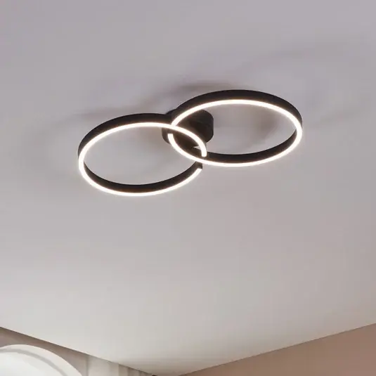 Odeslání Ihned Armandolo LED stropní svítidlo, černé, délka 67 cm, CCT, RGB