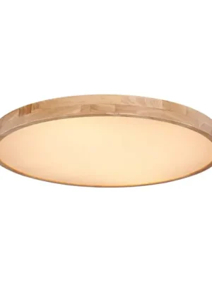 Rainer LED stropní svítidlo, Ø 80 cm, dřevěný efekt, kov, CCT Omezená Nabídka