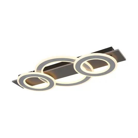 Nízká Cena Stropní svítidlo Jayden LED, délka 73 cm, antracit/šedá, kov