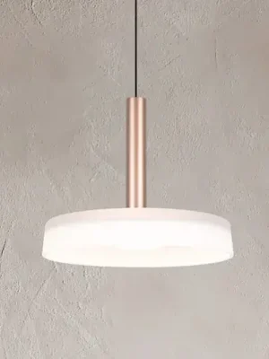 Závěsné svítidlo Celeste LED, bílá/hnědá, Ø 22 cm, sklo, stmívatelné Koupit Online