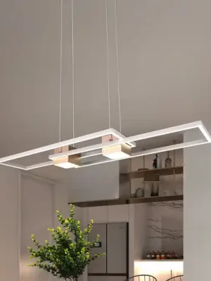 Závěsné svítidlo Albany LED, hnědá barva, 100 x 28 cm, hliník, CCT, stmívatelné Ověřený