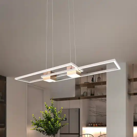 Závěsné svítidlo Albany LED, hnědá barva, 100 x 28 cm, hliník, CCT, stmívatelné Ověřený