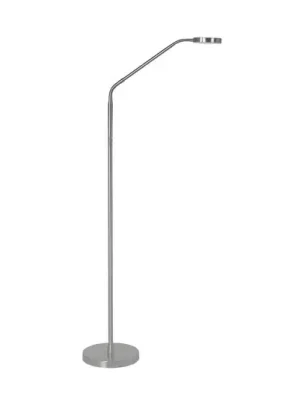 Akce LED dobíjecí stojací lampa Comfort, nikl, 135 cm kovový stmívač CCT