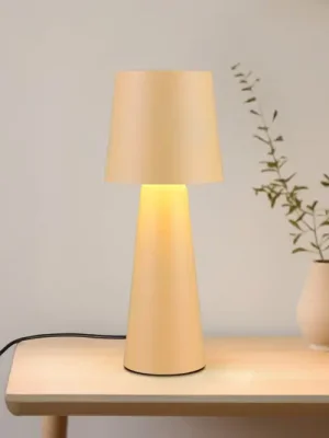 Časově Omezené Nubijská stolní lampa, béžová, výška 40 cm, kov, E27