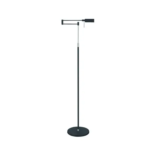 LED stojací lampa New Bari, černá, výška 139 cm, kov, stmívač Nízká Cena