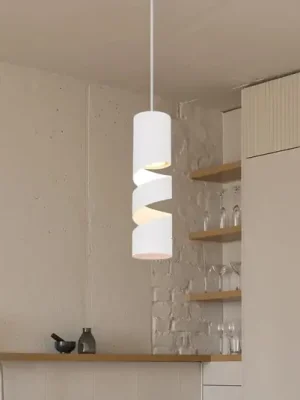 Originální Závěsné světlo Stream, bílé, Ø 8 cm, kov, GU10