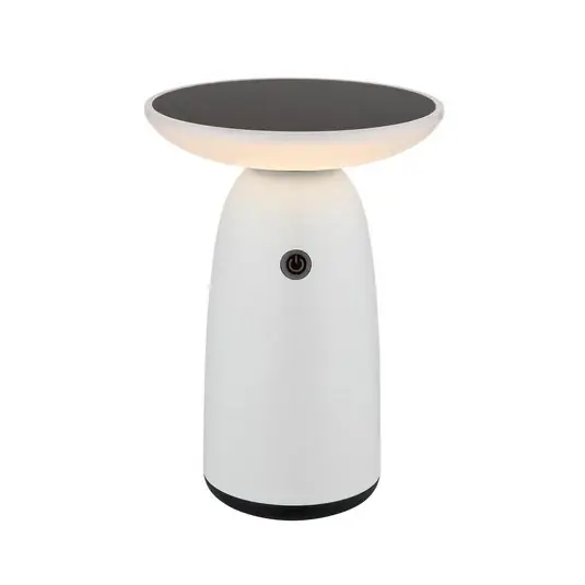 Vysoce Kvalitní LED solární stolní lampa 36625, bílá, kov, 23 cm, stmívatelná