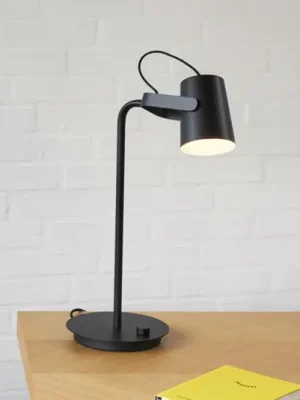 Akční Nabídka HÜBSCH Ardent stolní lampa, černá, železo, E14, výška 54 cm