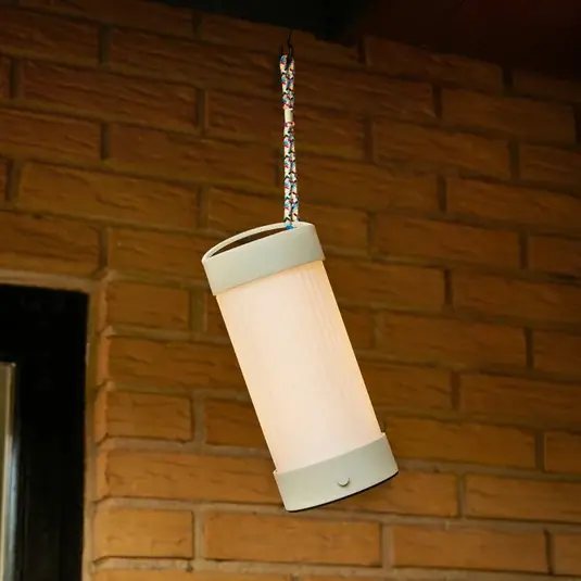 Nejlepší Cena HÜBSCH LED dobíjecí stolní lampa Camp, písek, sklo, železo, IP44