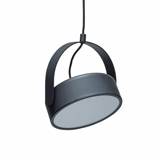 Tovární Cena Závěsné světlo HÜBSCH Stage LED, černá barva, železo, 3 000 K