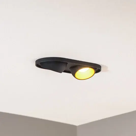 Akční Nabídka BEGA LED vestavné bodové svítidlo Studio Line, černá/mosaz, 2 světla.