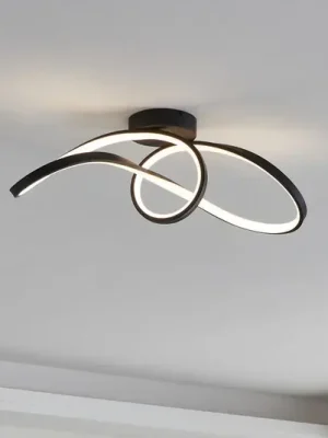 Bezpečná Platba EGLO connect LED stropní svítidlo Calarossa-Z, černá, hliník