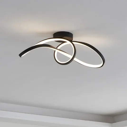 Bezpečná Platba EGLO connect LED stropní svítidlo Calarossa-Z, černá, hliník