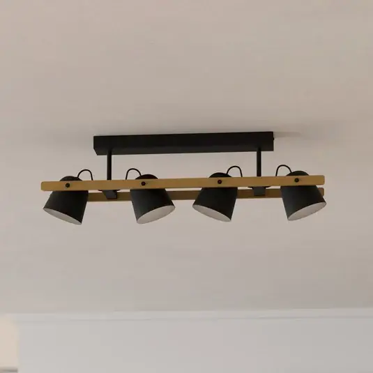 EGLO connect LED stropní svítidlo Hornwood-Z, 4 světla, černé Speciální Cena